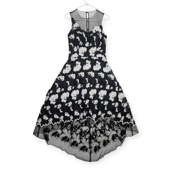teri jon a line dress Teri Jon Sleeveless Metallic Multi Jacquard Gown Size 6 main image 1